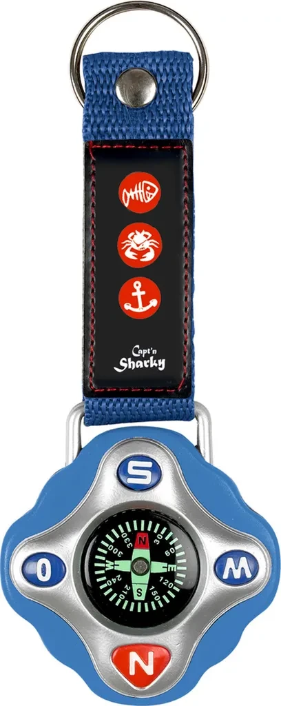 Kompass-Anhänger für Kinder – Piraten-Design – 6 x 14 cm